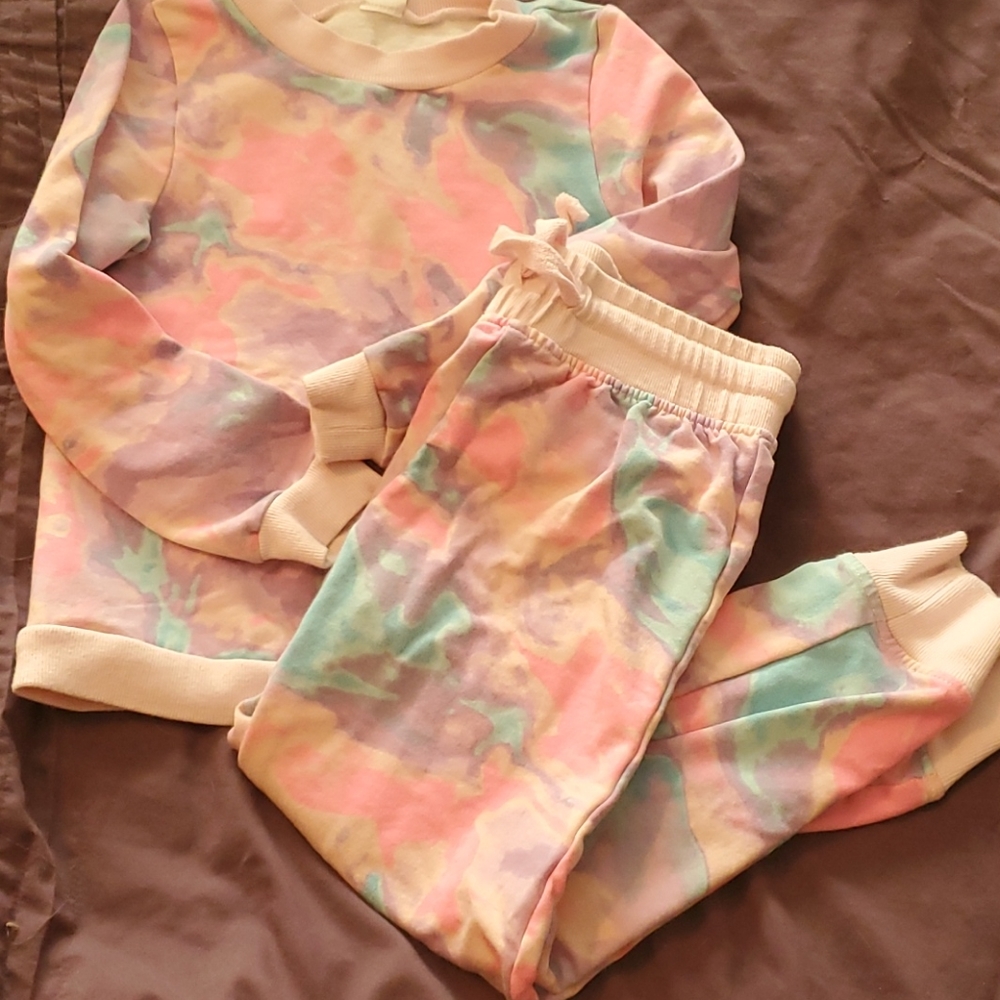 Girls Fab Kid Tie Dye Jogger Set
